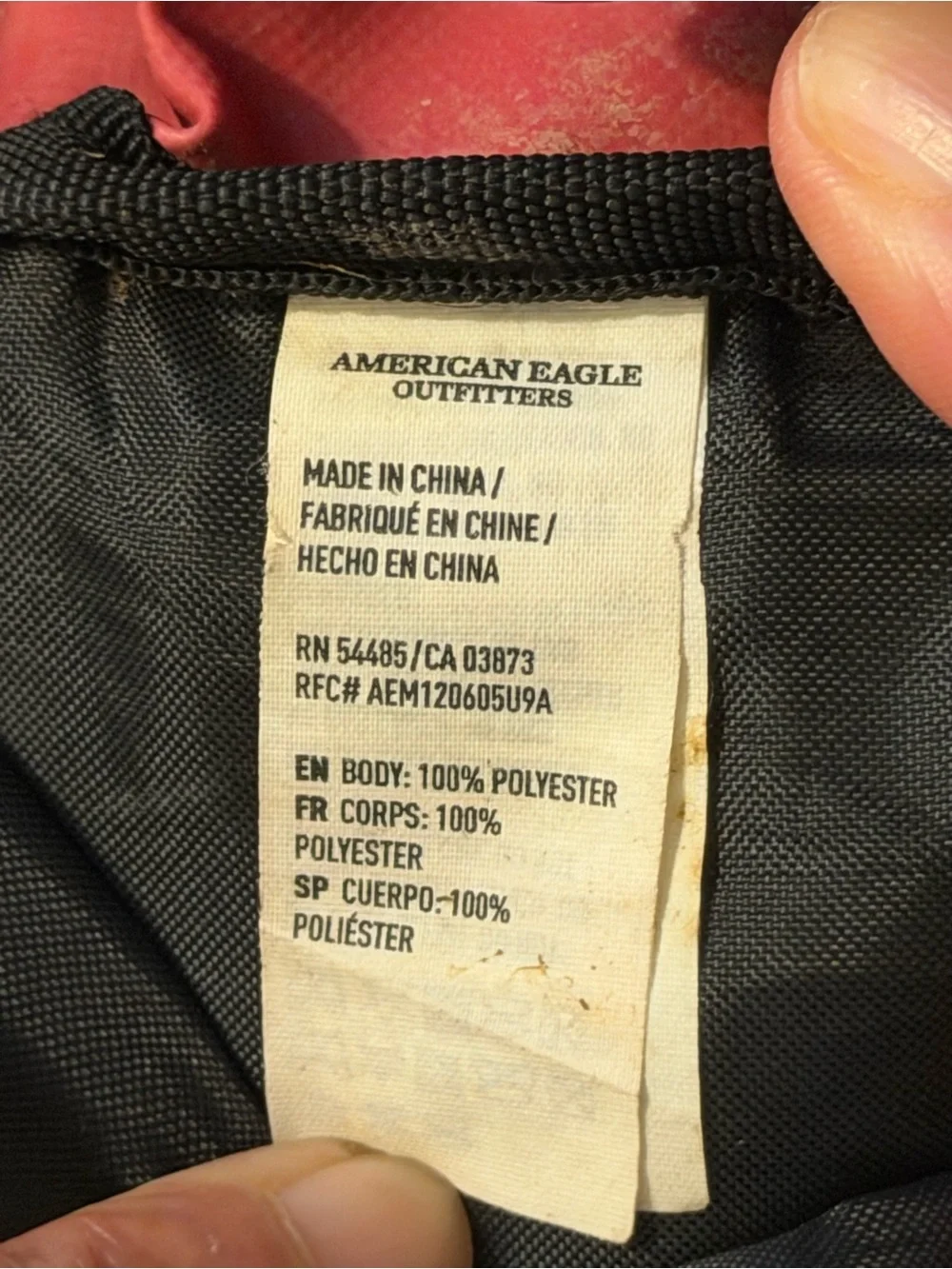 American Eagle x STATE Red Backpack School Bag